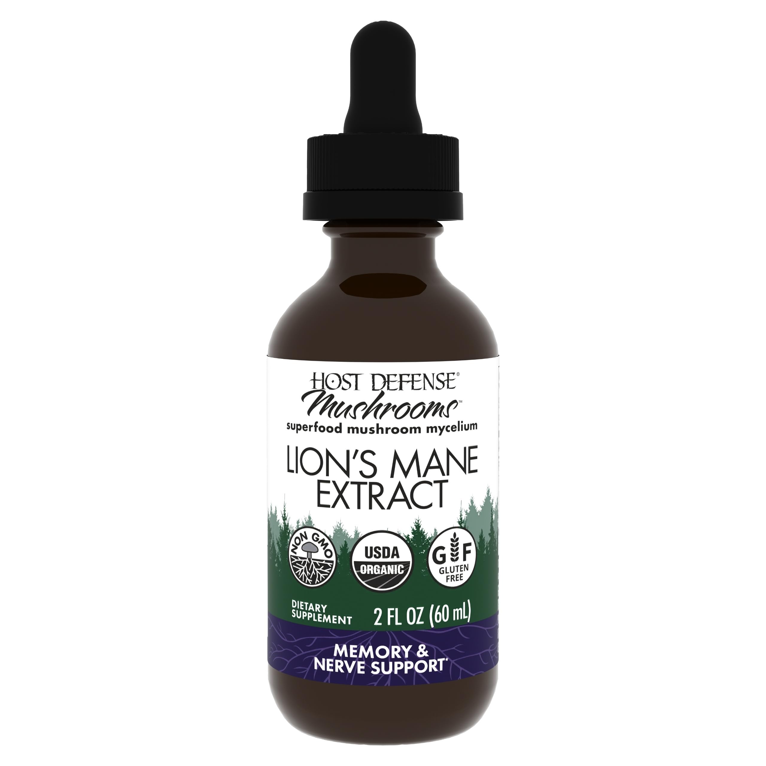 Host Defense Lion's Mane Mushroom Supplement front view