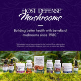 Host Defense Lion's Mane Mushroom Supplement opened bottle with capsules