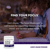 Host Defense Lion's Mane Mushroom Supplement top view