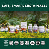 Host Defense Liver Support Mushroom Supplement on wooden surface