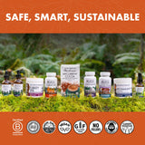 Host Defense Mushroom Capsules displayed with other herbal supplements