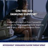 Host Defense Mushroom daily wellness Support Throat Spray application
