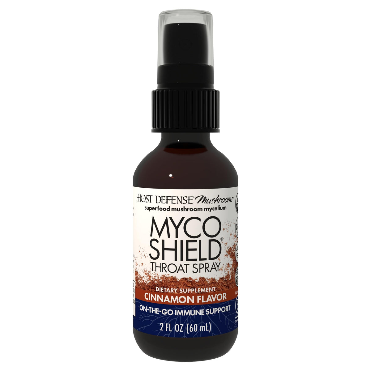 Host Defense Mushroom daily wellness Support Throat Spray front view