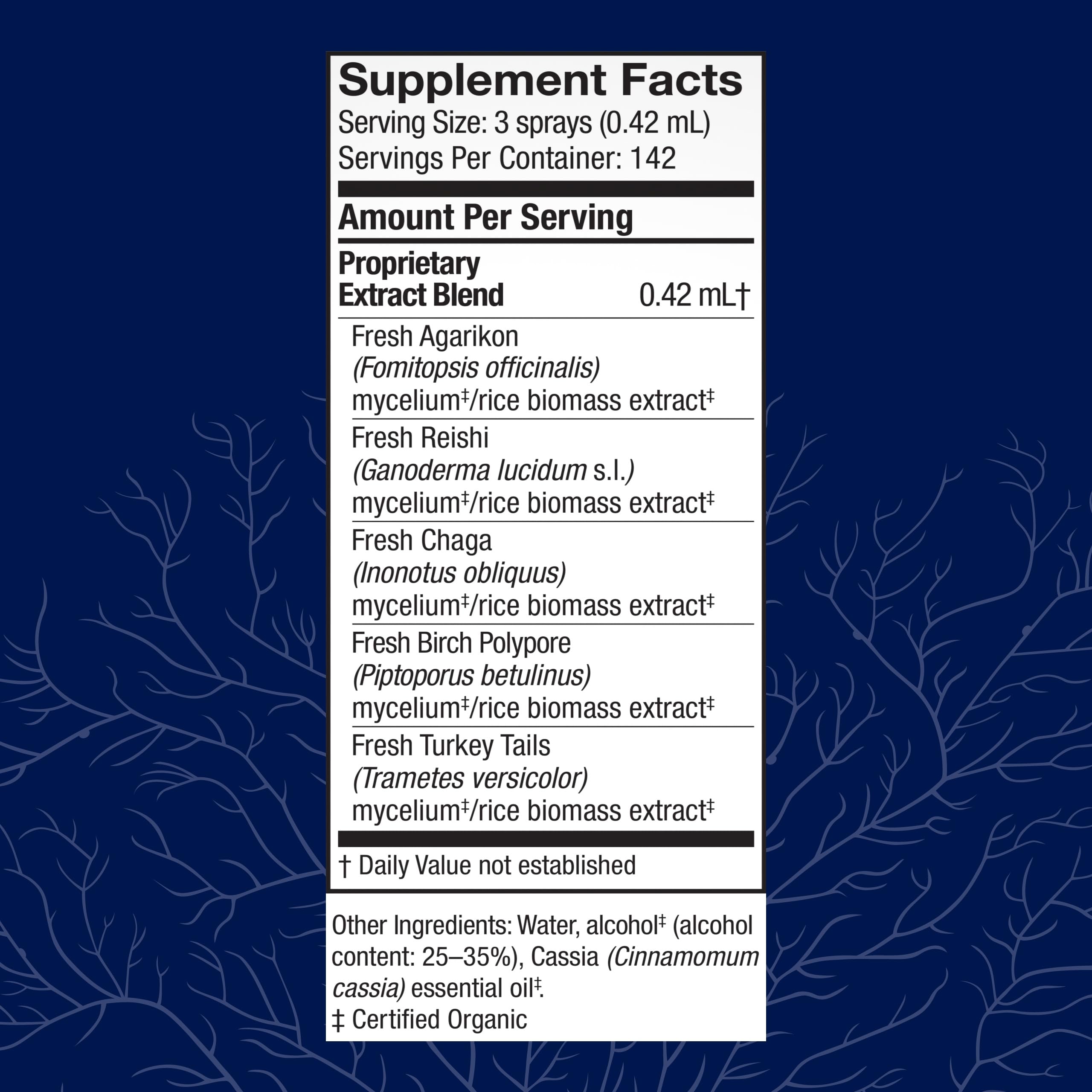 Host Defense Mushroom daily wellness Support Throat Spray side view