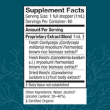 Host Defense Mushroom Extract Supplement bottle side view