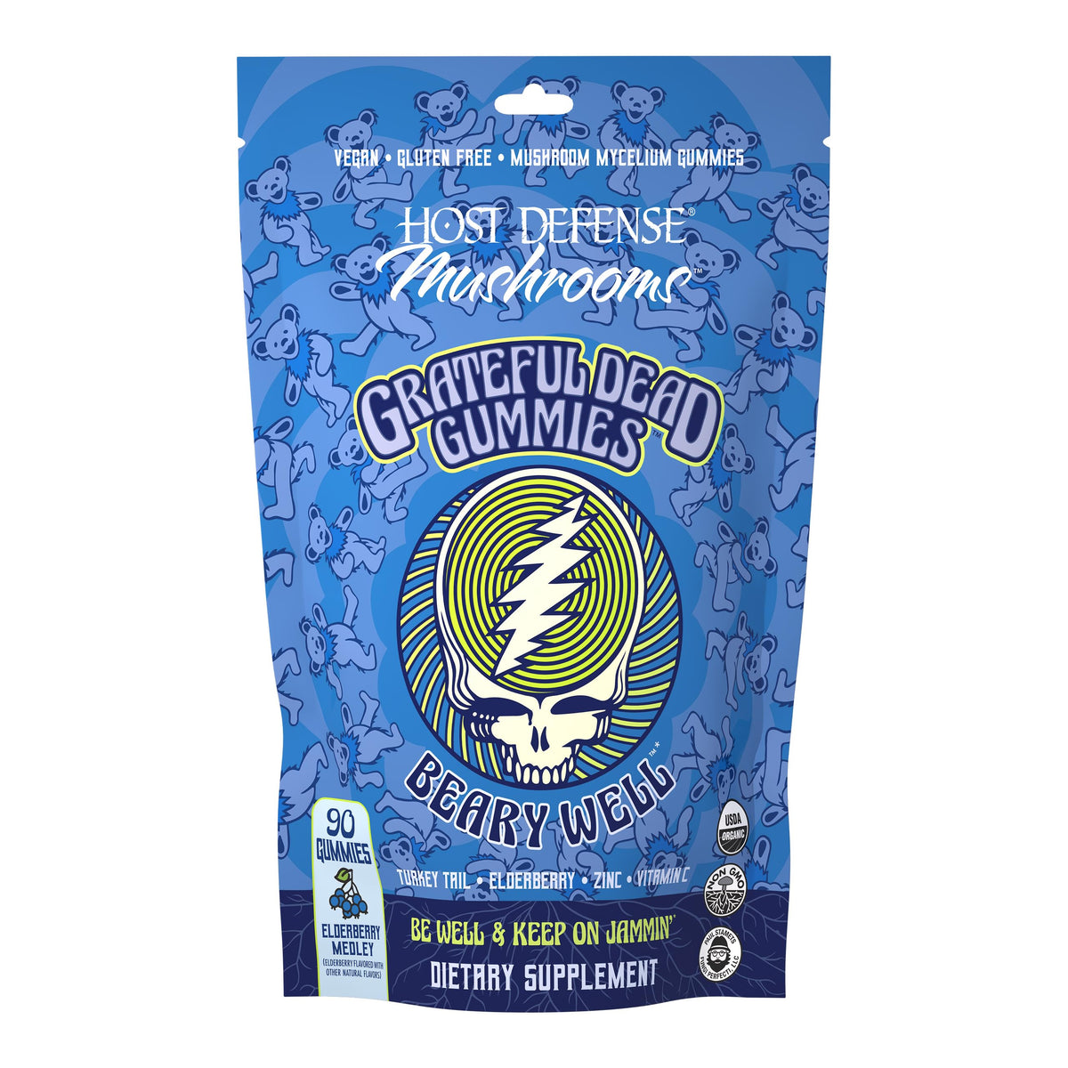 Host Defense Mushroom Gummies 313g front view