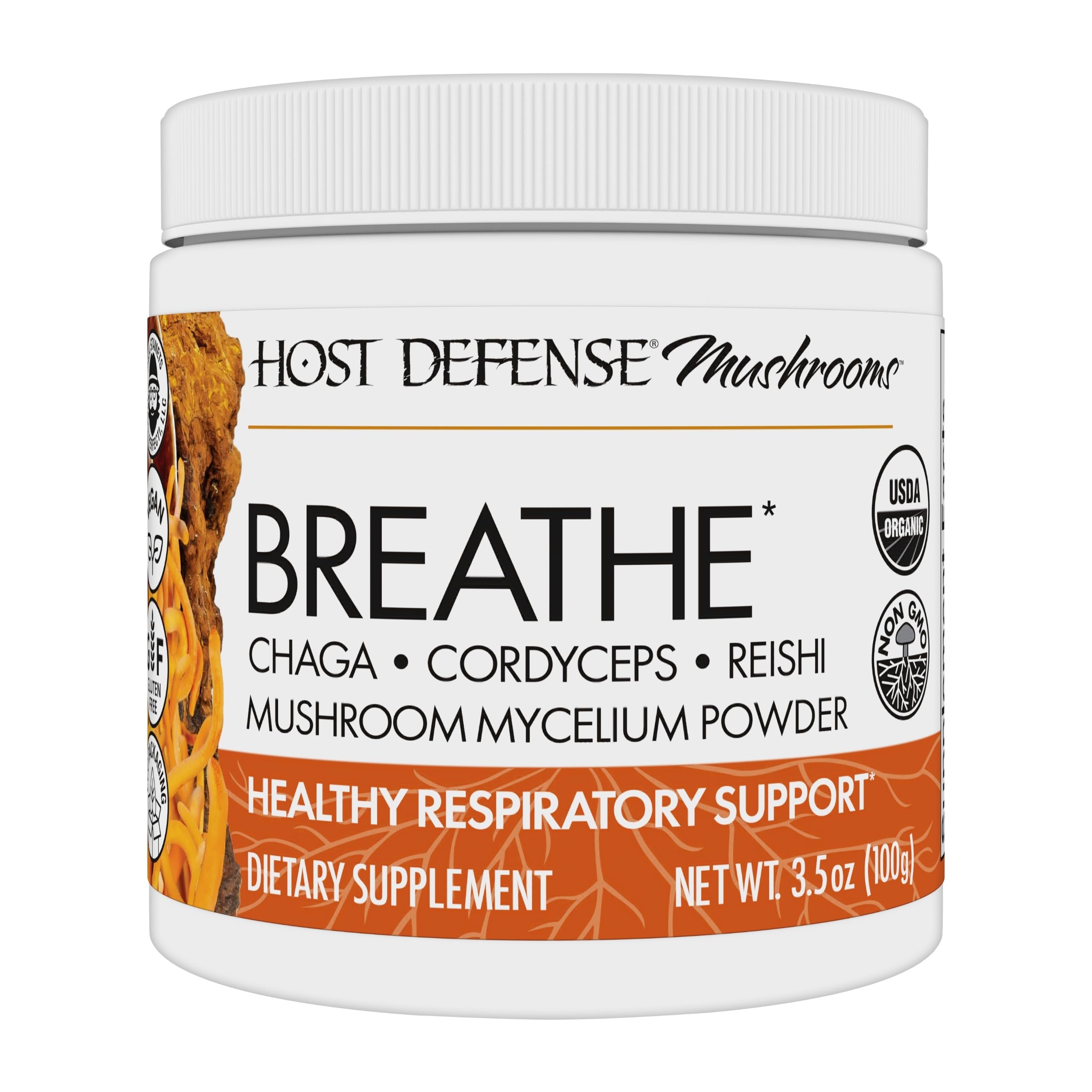 Host Defense Mushroom Powder 136g front view