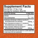 Host Defense Mushroom Powder 136g packaging side view