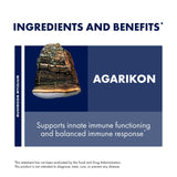 Host Defense Mushroom Supplement 118g bottle with a natural background