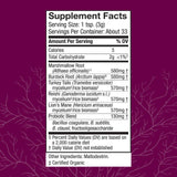 Host Defense Mushroom Supplement 136g back view with ingredient list