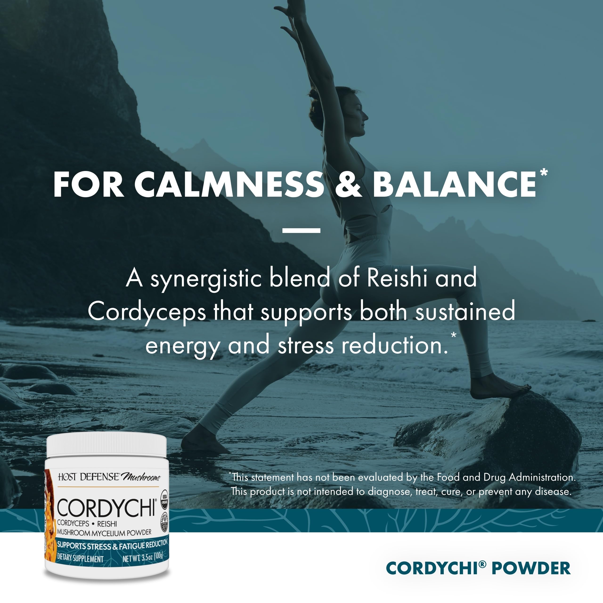 Host Defense Mushroom Supplement 136g ingredients list