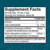 Host Defense Mushroom Supplement 136g side view