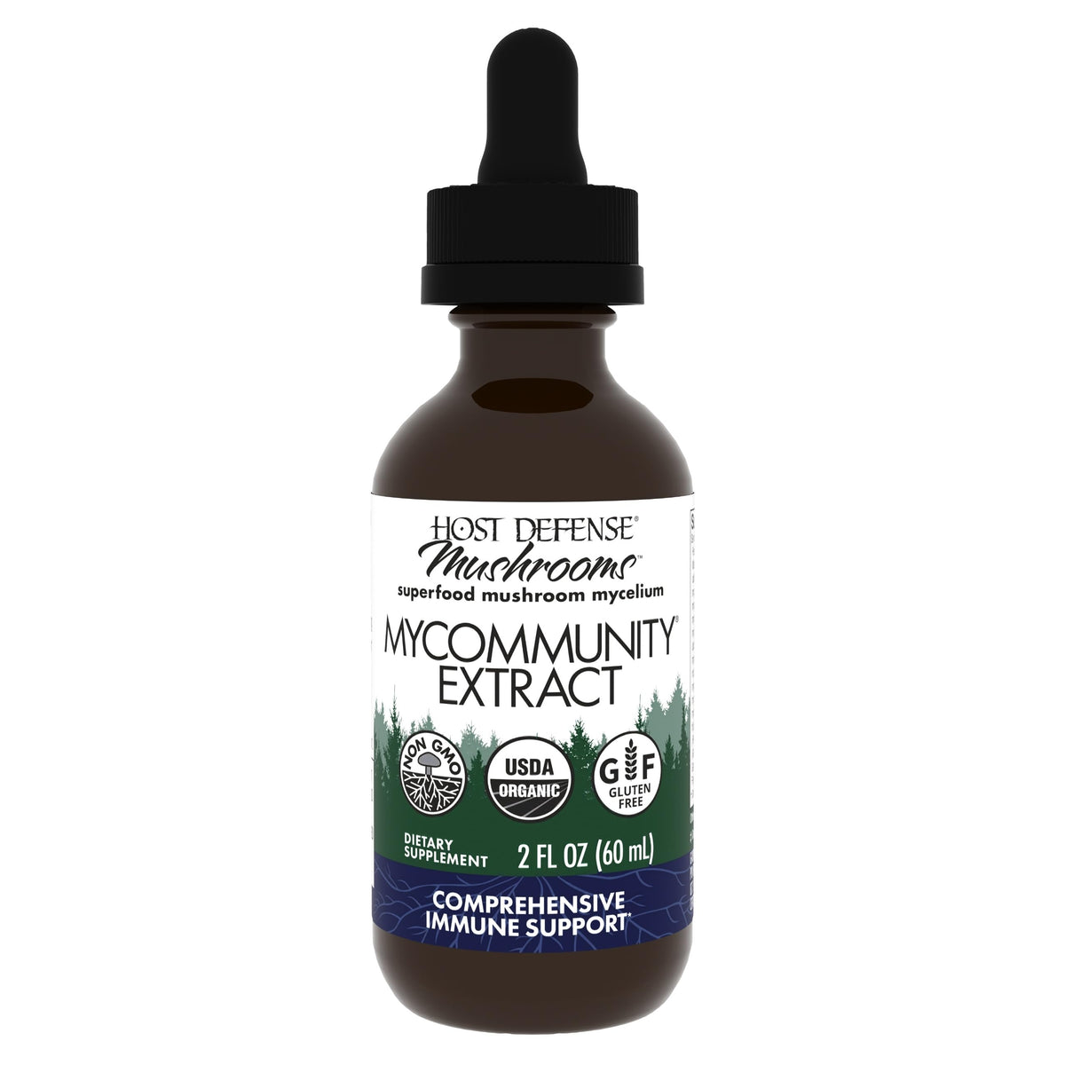 Host Defense Mushroom Supplement 17-Species front view