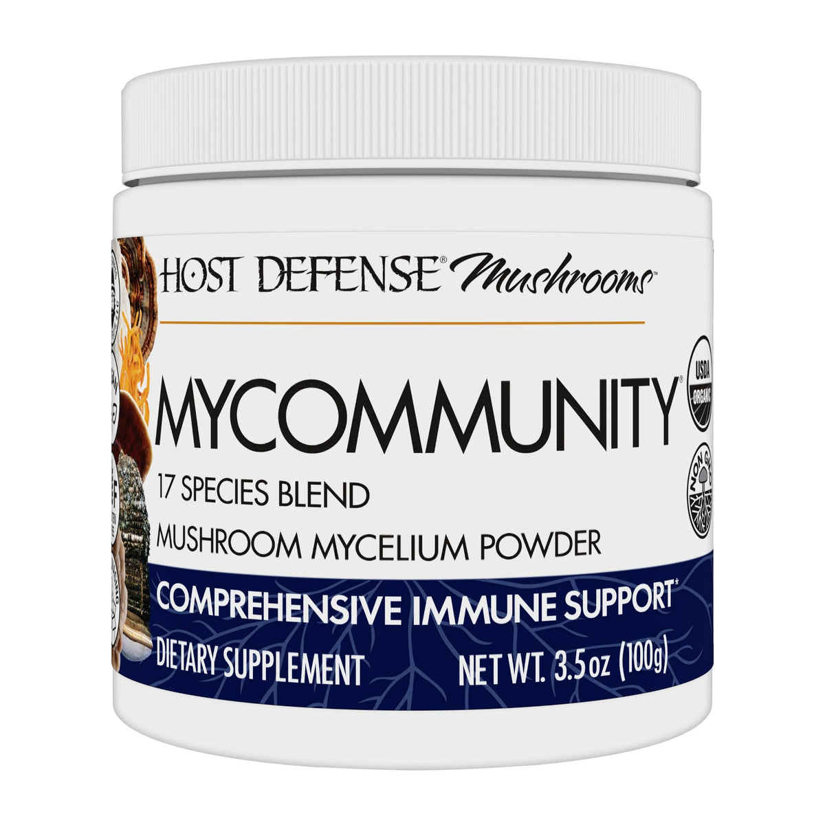 Host Defense Mushroom Supplement 17 Species front view