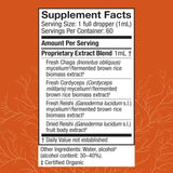 Host Defense Mushroom Supplement 57g back view
