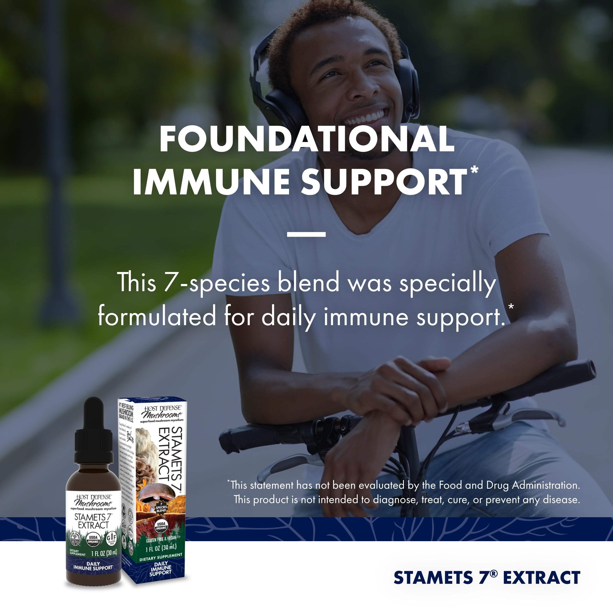 Host Defense Mushroom Supplement 7-Species ingredients list