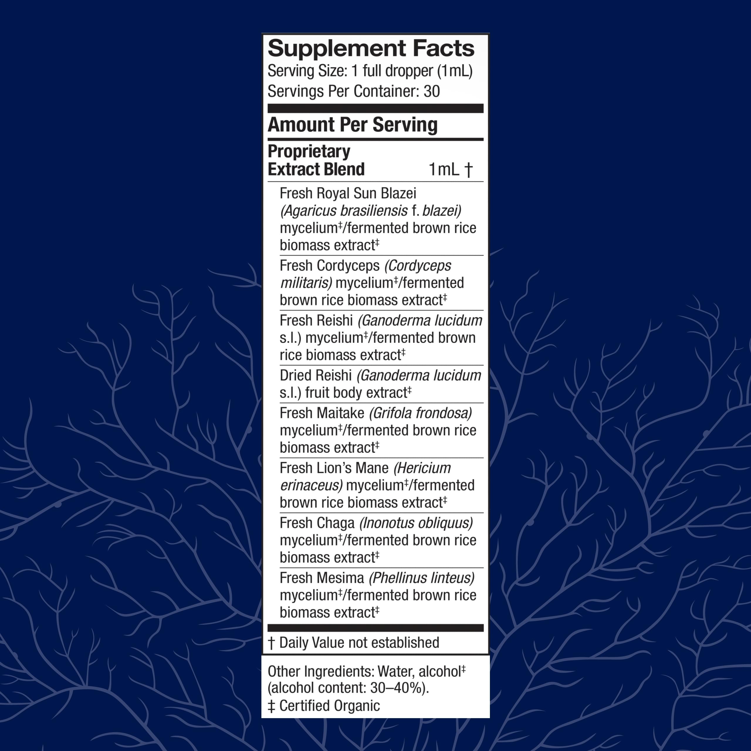 Host Defense Mushroom Supplement 7-Species side view