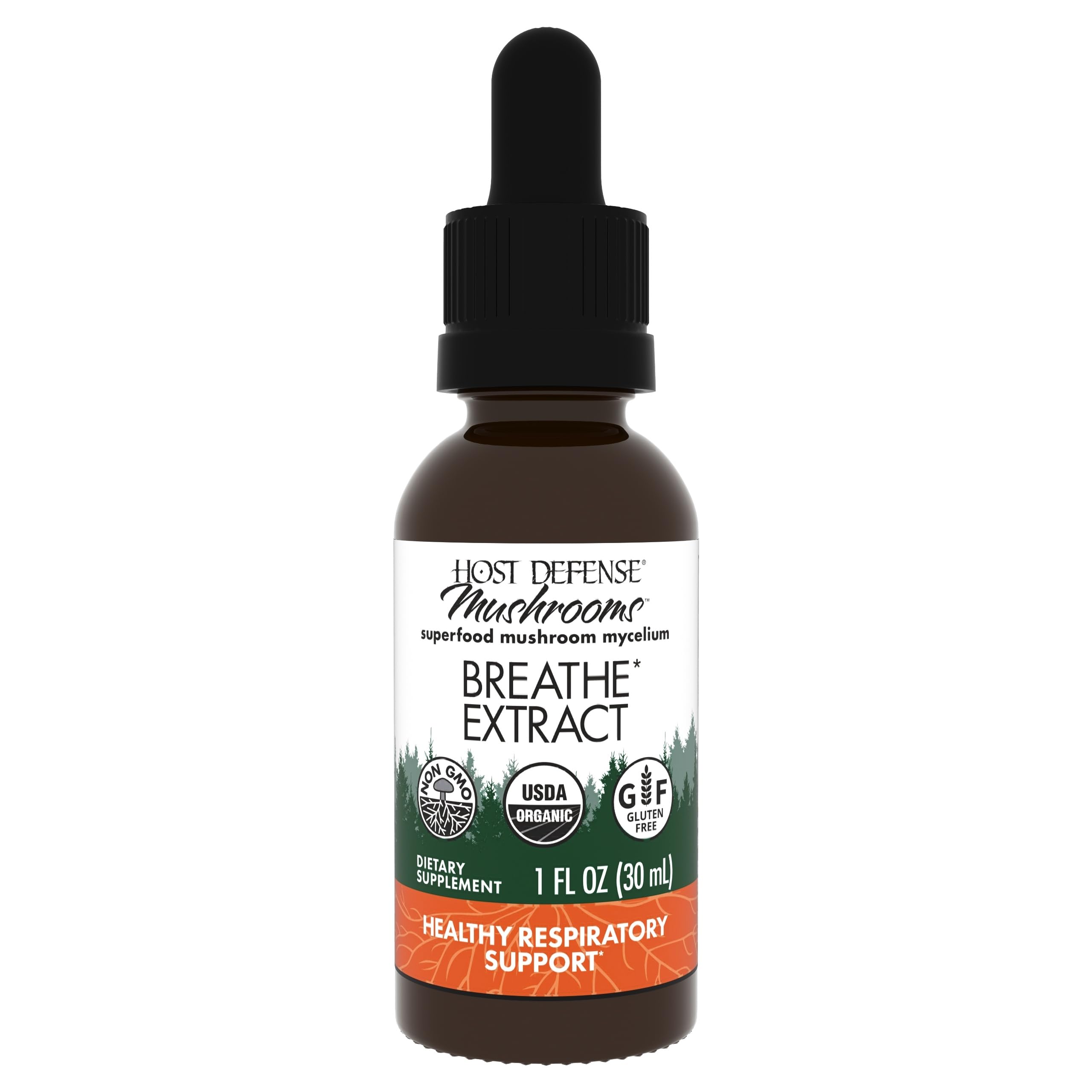 Host Defense mushroom supplement bottle front view