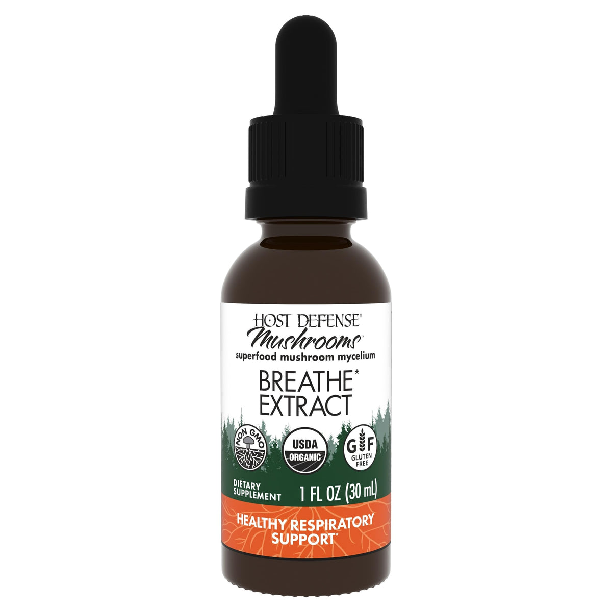 Host Defense mushroom supplement bottle front view