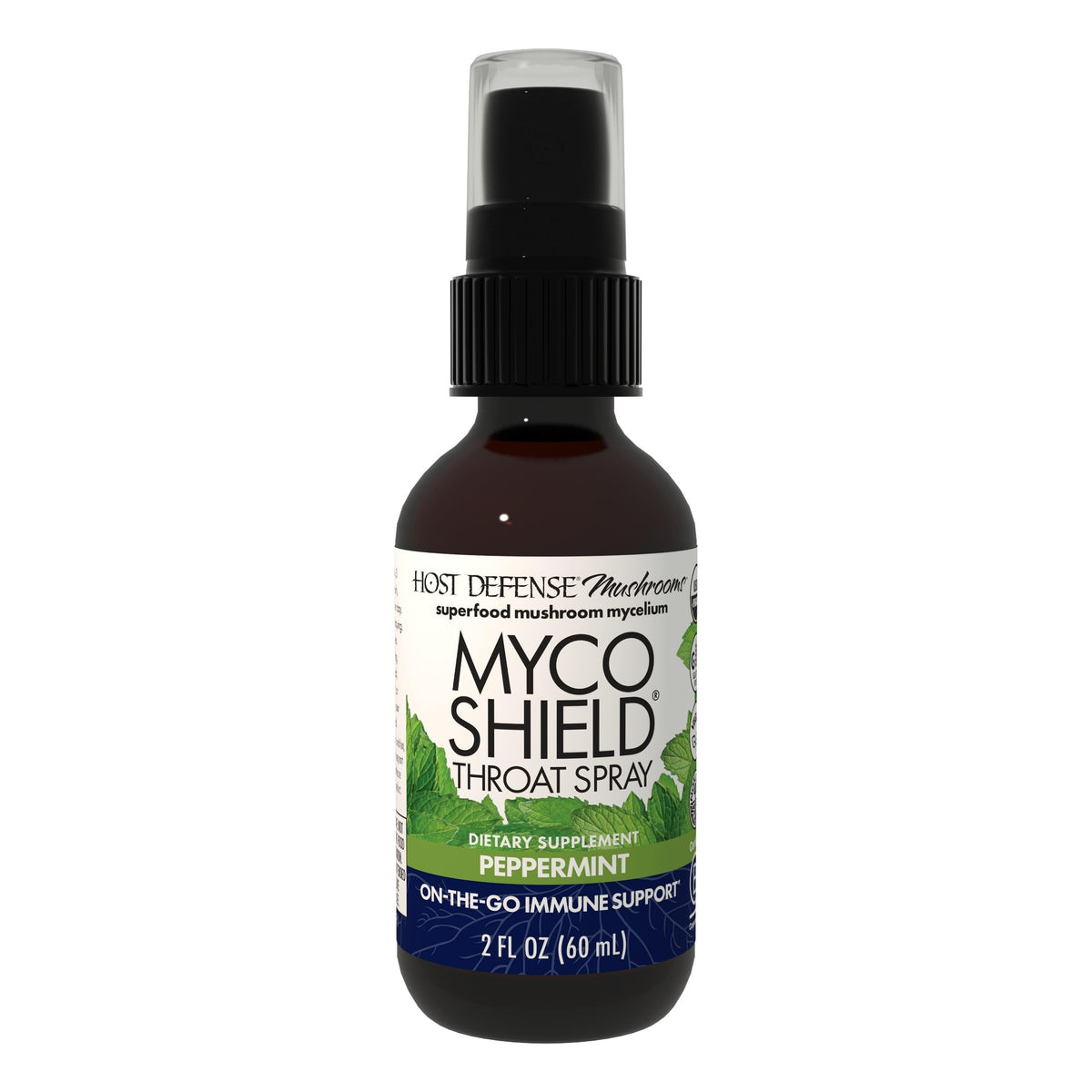 Host Defense Mushroom Supplement Throat Spray front view