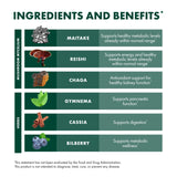 Host Defense Mushroom Supplement with a measuring spoon