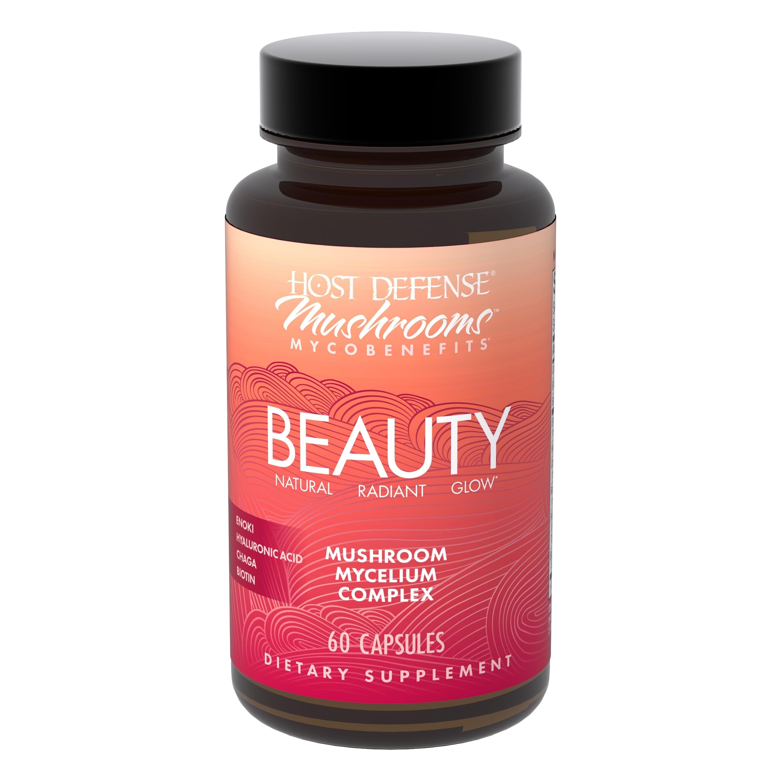 Host Defense MycoBenefits Beauty Mushroom Supplement front view