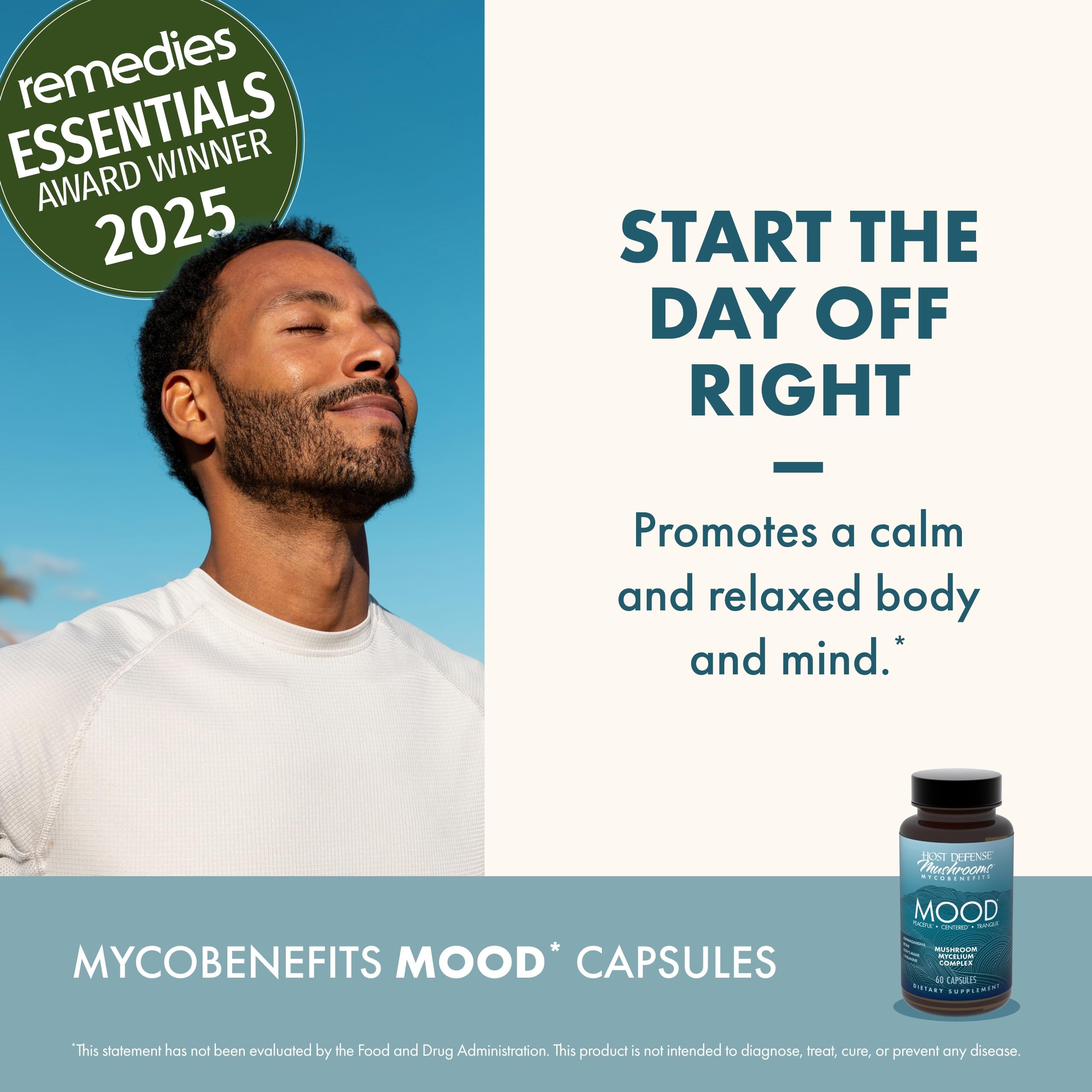 Host Defense MycoBenefits Mood Mushroom Supplement ingredients list