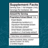 Host Defense Reishi Mushroom Liquid Supplement 136g side view