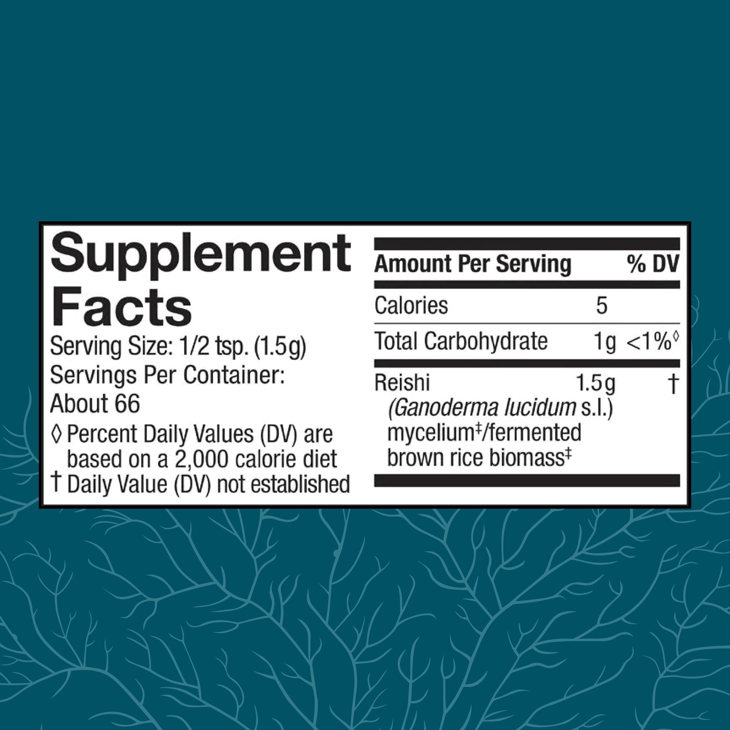 Host Defense Reishi Mushroom Powder 136g packaging
