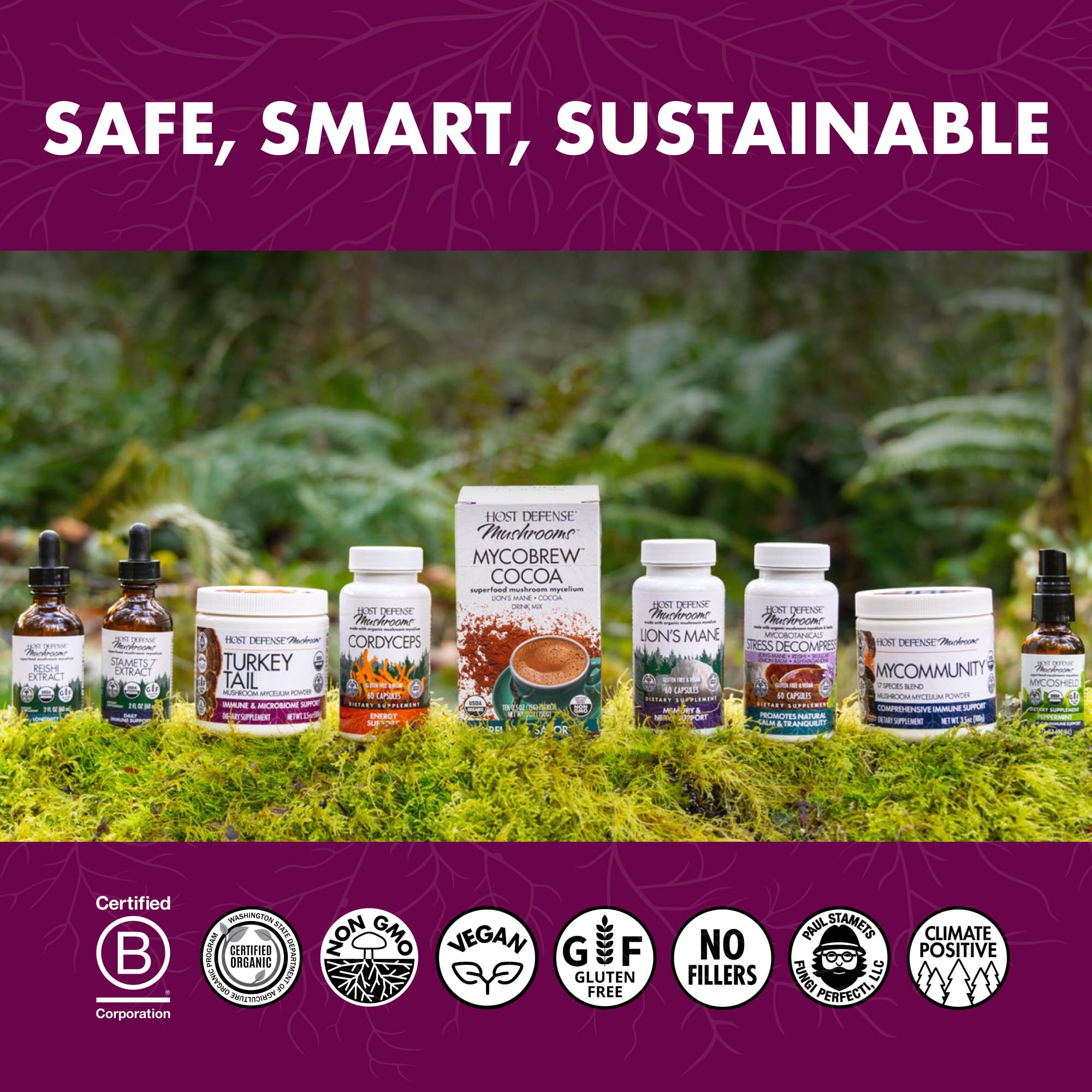 Host Defense Turkey Tail Mushroom Supplement lifestyle scene