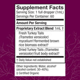Host Defense Turkey Tail Mushroom Supplement side view