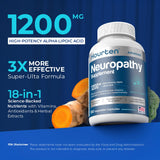 Hourten Alpha Lipoic Acid Supplement back view with dosage instructions