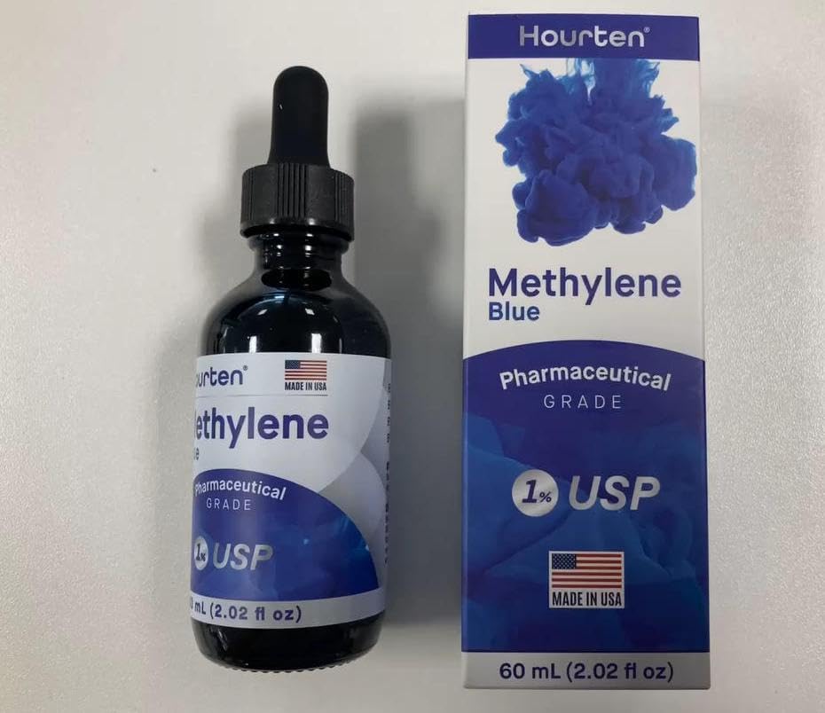 Hourten Methylene Blue Solution 1% USP Grade with water