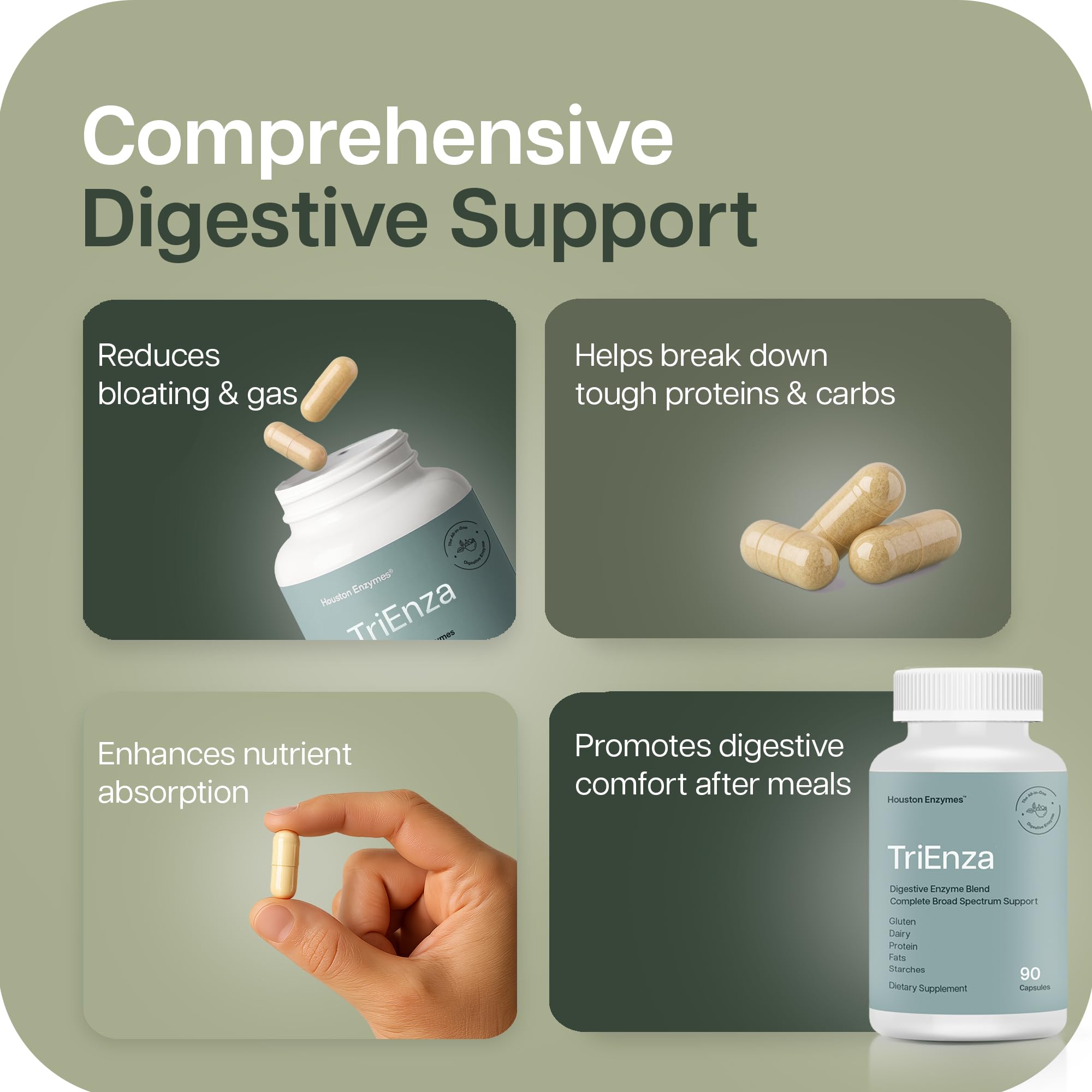 Houston Enzymes Multi-Enzymes 59g packaging