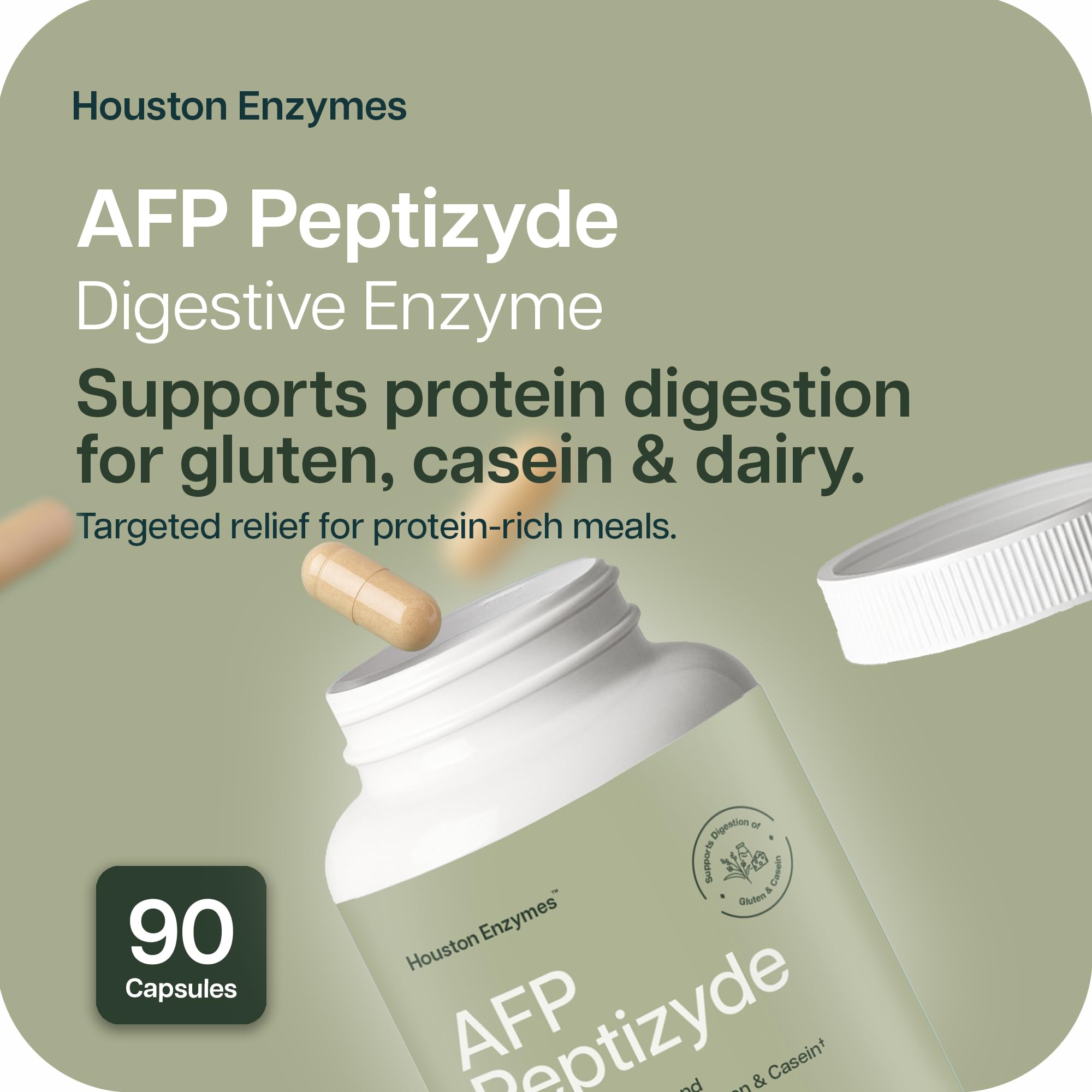 Houston Enzymes Multi-Enzymes 59g side view