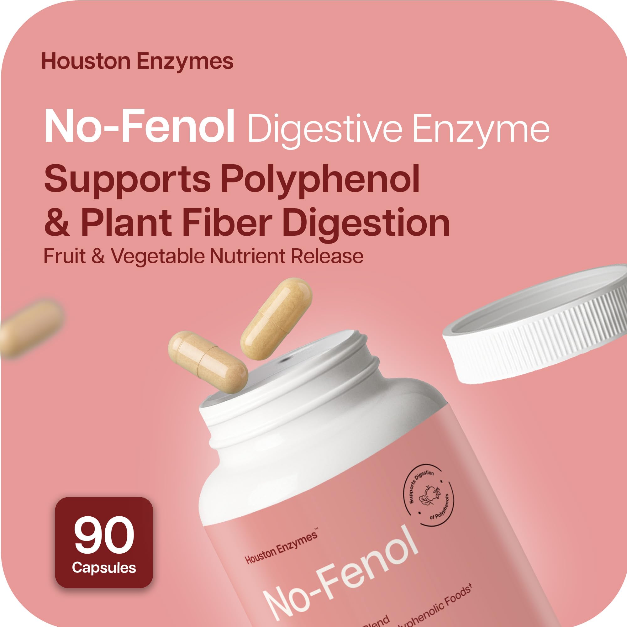 Houston Enzymes Multi-Enzymes bottle side view