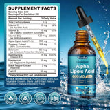 Hovika Alpha Lipoic Acid liquid supplement back view