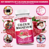 Hovika Calcium Magnesium Zinc Gummies raspberry flavour gummies