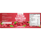 Hovika Calcium Magnesium Zinc Gummies showing serving size
