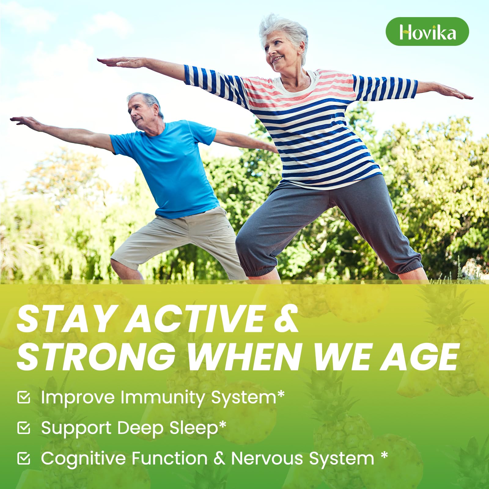 Hovika Calcium Magnesium Zinc Gummies side view