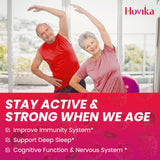 Hovika Calcium Magnesium Zinc Gummies side view with dosage information