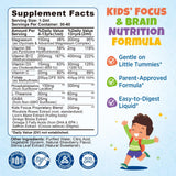 Hovika Focus Vitamins for Kids liquid drops with educational materials