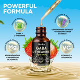 Hovika GABA L-Theanine liquid drops 150g bottle side view