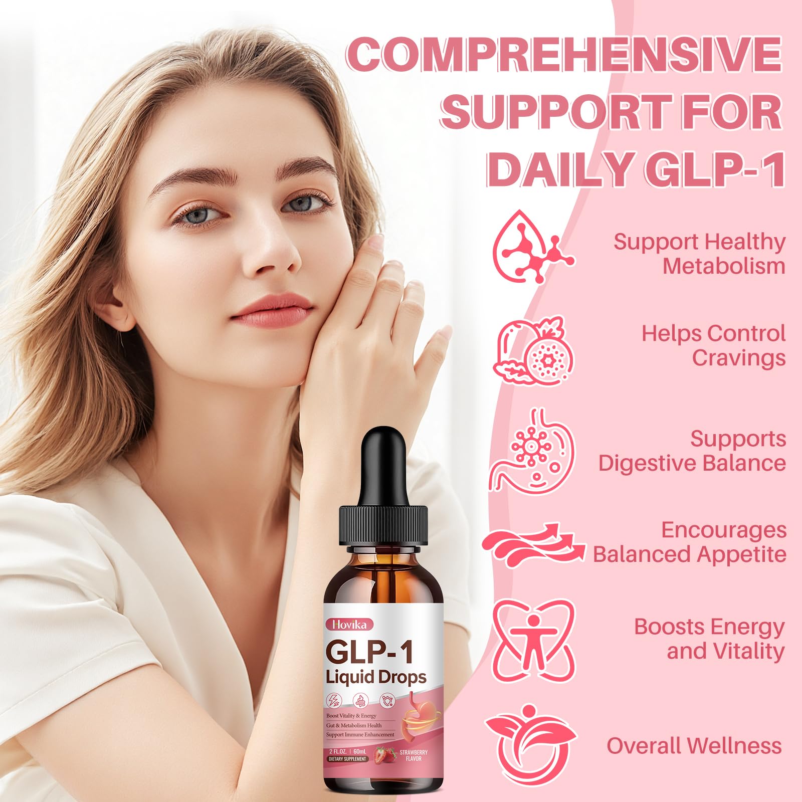 Hovika GLP-1 Liquid Drops 150g with measuring dropper