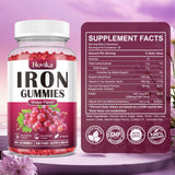 Hovika Iron Gummies packaging with dimensions