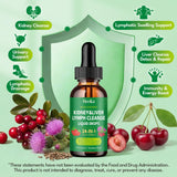Hovika Kidney Cleanse & Repair Drops 60ml in a glass of water