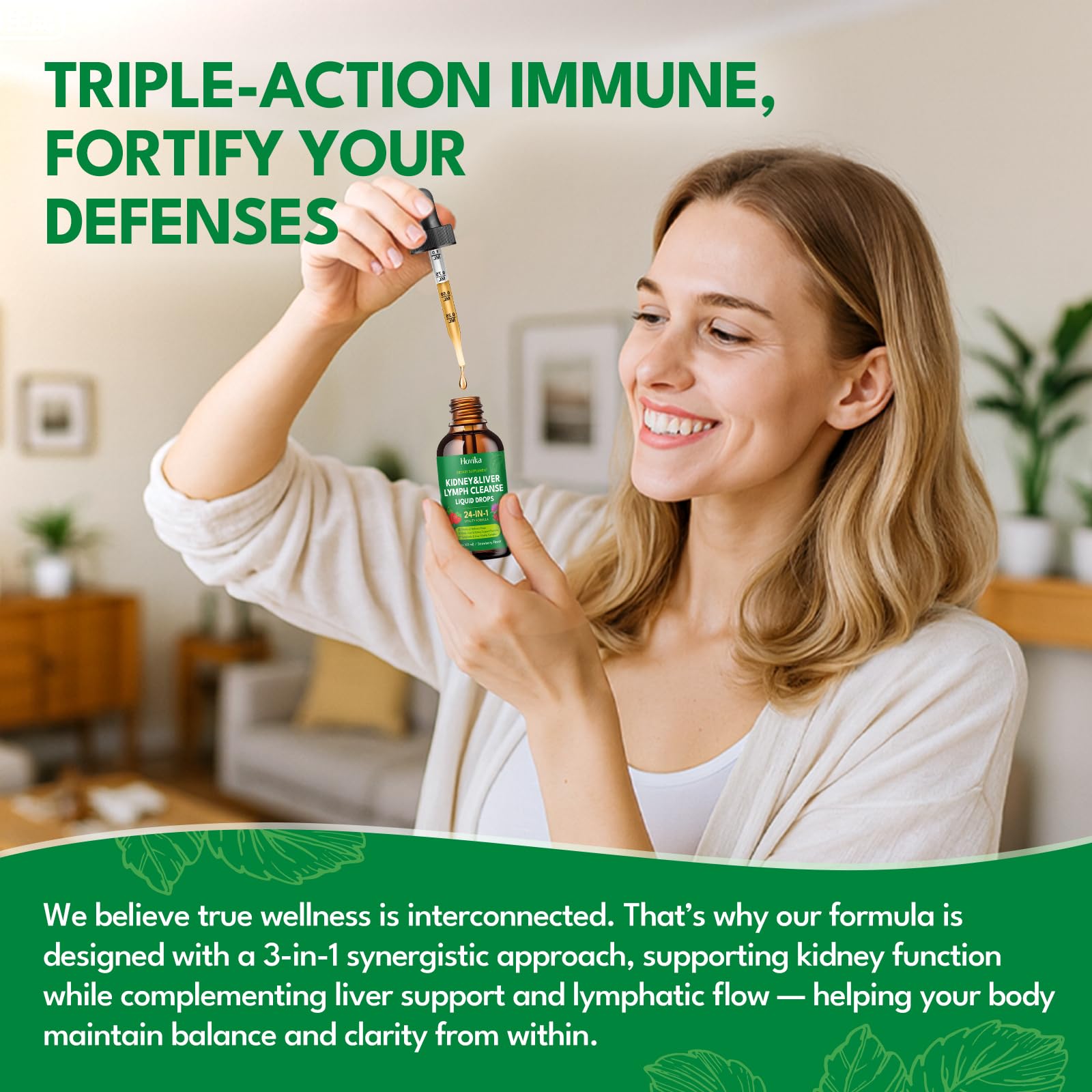Hovika Kidney Cleanse & Repair Drops 60ml packaging