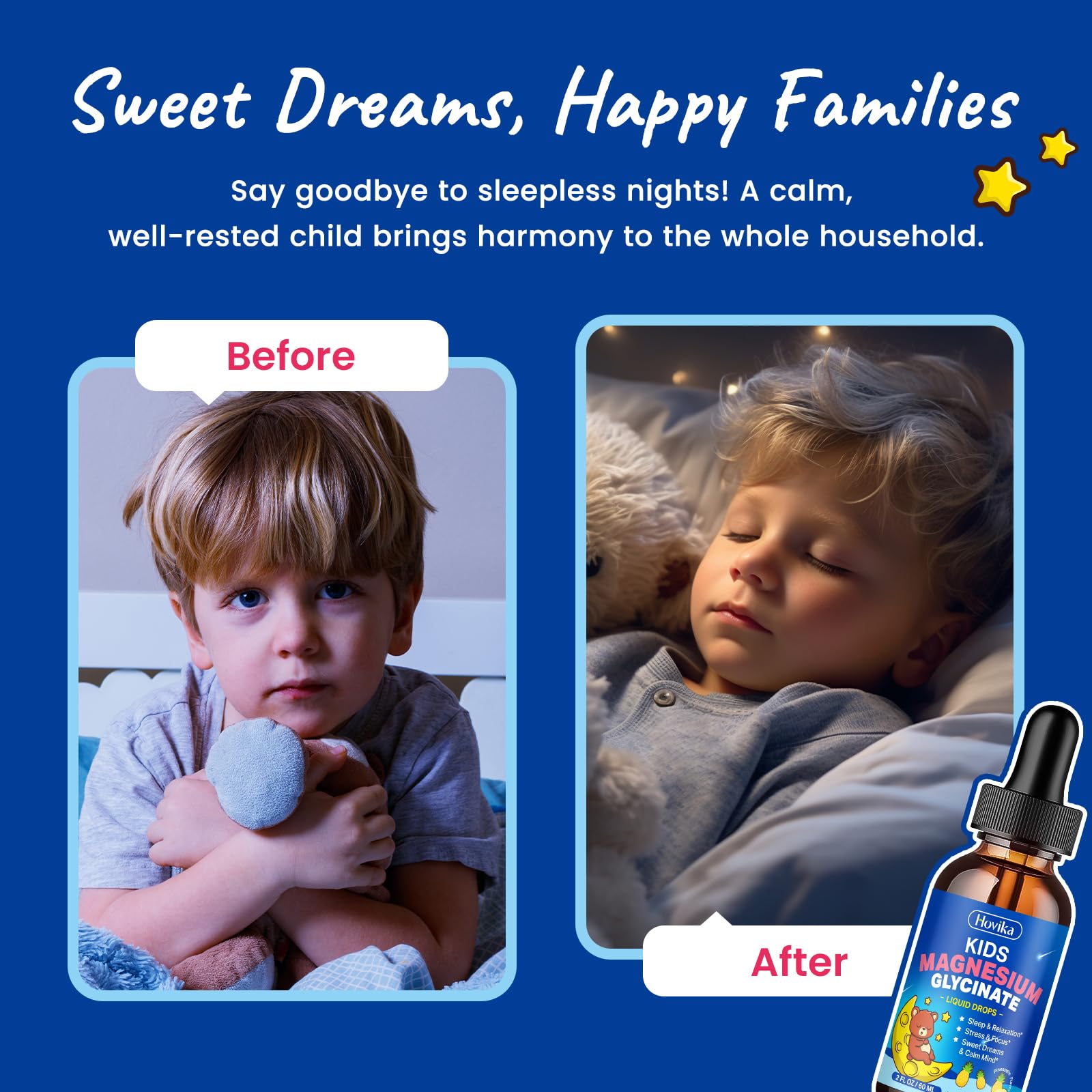 Hovika Kids Magnesium Glycinate Liquid 299g packaging