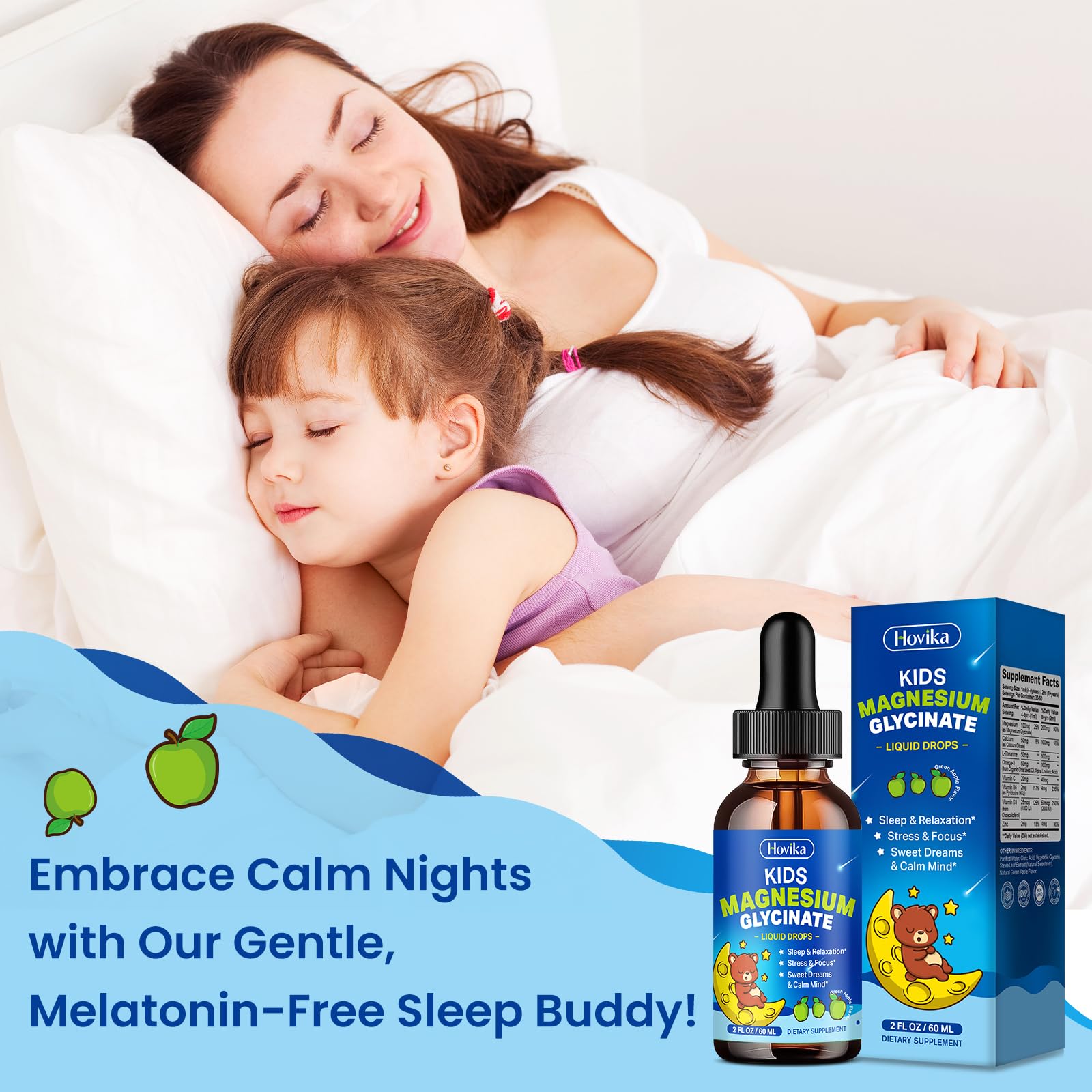 Hovika Kids Magnesium Glycinate Liquid Drops 299g ingredients list