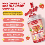 Hovika Kids Magnesium Gummies 215g lifestyle scene with kids
